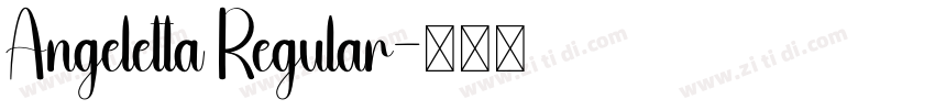 Angeletta Regular字体转换